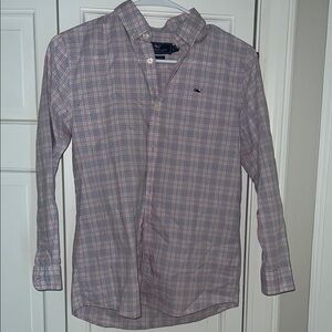 Vineyard Vines Pink Casual Button Down Shirt